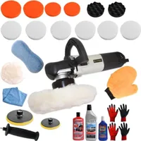 Exzenter Poliermaschine Polierer Autopolierer Schleifmaschine 710 Watt inkl. Zubehör (Set 4)