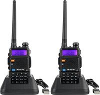 Retevis RT5R Walkie Talkie mit Akku, Dualband VHF/UHF 128 Kanäle Amateurfunk,  VOX 1400mAh Wiederaufladbarer, Alarmnotfall, Für Funkamateure, Outdoor-Aktivitäten