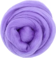 Filzwolle 20g feiner Kammzug Schafwolle (Merino) 21mic
