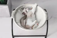 Katzenbett Hundebett Katzen Hängematte Katzennest für Katze und Kleine Hund Abnehmbar