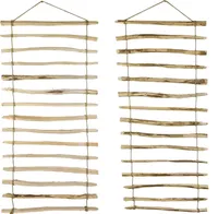 Wandspalier Holz Jute als Kletter- Rankhilfe für Ihre Pflanzen 180 cm