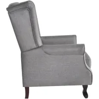 kreslo vidaXL Grey Fabric