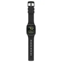 Swatch  SURB110 Uni-Uhr Digital Quarz mit Lederarmband