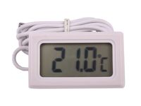 Digital Einbau Thermometer Digitalthermometer Temperaturmesser -30°+110°C weiß