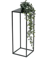 DanDiBo Blumenhocker Metall Schwarz Eckig 60 cm Blumenständer Beistelltisch 96315 M Blumensäule Modern Pflanzenständer Pflanzenhocker