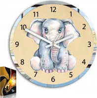 ModernClock, wanduhr, Silent Wanduhr, Wanduhr für Kinder elephant 30cm