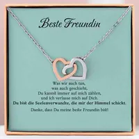 Verbundene-Herzen-Halskette - An meine unbiologische Schwester - NILAH_HEARTS