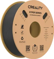 Creality Hyper-PLA filament, oficiálny Creality PLA filament, filament pre 3D tlačiarne na vysokorýchlostnú tlač, presnosť rozmerov +/-0,03 mm, 1 kg/špirálu (čierny), pre väčšinu FDM 3D tlačiarní