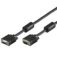 Verlängerung S-VGA Stecker auf Buchse, schwarz, 10m, Good Connections®