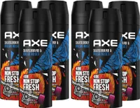 Axe Bodyspray Skateboard & Fresh Rose 6er Pack (6x150ml Flasche)