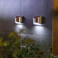 2x LED Solarlampe Gartenleuchte Solarleuchte Gartenbeuleuchtung Außenlampe