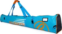 BRUBAKER Skitasche Carver Champion gepolsterter Skisack 170 cm für 1 Paar Ski und Stöcke Blau Orange