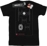 Star Wars - "Force Awakens TIE Fighter" T-Shirt für Herren BI45944 (M) (Schwarz)