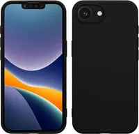 Für iPhone 16e(2025) Schwarz Silikon Hülle TPU Case mit Kameraschutz und 2 Stück Panzerglas 9H Bildschirm Schutzglas