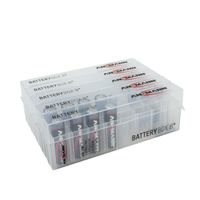 ANSMANN 5x Akkubox Batteie Box zur Aufbewahrung von je bis zu 8 Akkus, Batterien oder Speicherkarten