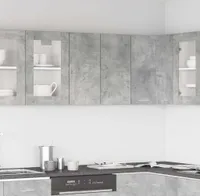 vidaXL Hängeschrank Lyon Betongrau 60x31x60 cm Holzwerkstoff