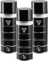 STAHLWERK 3er Set Silikon-Spray Multifunktionales Schmier- und Wartungsöl