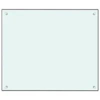 vidaXL Küchenrückwand Weiß 70x60 cm Hartglas