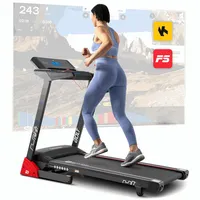 Hop-Sport Laufband für Zuhause HS-1400LB Bolt – klappbares Laufband mit App-Steuerung, LCD-Display, bis 14km/h