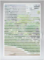 INDIGOS UG Fensterfolie Sonnenschutz Sichtschutzfolie Glasdekorfolie  Stripes satiniert Blickdicht - 500-2000 mm - Dekoration Sonnenschutz Folie  : : Küche, Haushalt & Wohnen