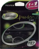 Fujifilm Quicksnap Fashion 400 ISO jednorázový fotoaparát s bleskem, 2 x 27 snímků, černý