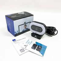 NexiGo StreamCam N930E, 1080P Webcam mit 2 Mikrofon, Ringlicht und Abdeckung, Autofokus, Plug & Play, Webkamera für Streaming Video Chat Aufnahme, Mac Windows Laptop Skype Twitch Zoom