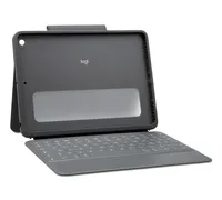 Logitech  Slim Folio kabellose Bluetooth Tastatur für iPad (7. 8. und 9. Gen.) - Französisch (AWERTY) - graphit