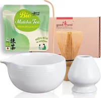 Matcha Tee Set "Camellia White" mit Japan Matcha Pulver | Matcha Schale mit Ausgießer
