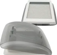 MPK Vision Vent S pro getönte Klarglas Dachluke Dachfenster Dachhaube 28 x 28 cm signalweiß