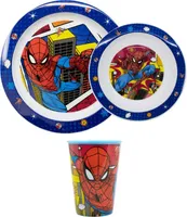Spiderman Kinder Geschirr Set Teller Schüssel Becher