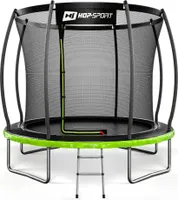 Hop-sport Záhradná trampolína 8ft (244cm) pumpkin - čierno/zelená s vnútornou sieťou