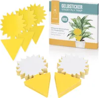 Rovar XXL Gelbsticker Set - 60x Giftfreie Gelbtafeln zur Trauermücken Bekämpfung 13 x 8 cm