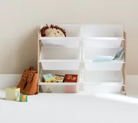 sweeek - Aufbewahrungsregal mit 6 Boxen - Natur