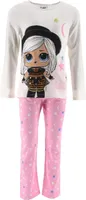 L.O.L. Surprise! Kinder Schlafanzug Mädchen Pyjama Langarmshirt Langarm T-Shirt + Schlafhose, Farbe:Weiß, Größe Kids:110