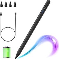 Eingabestift für iPad, Stift mit Tilt Spitze Neigungsitivität, Palm Rejection und Magnetische Haftung, Type-C Wiederaufladbar Eingabestift zum Zeichnen & Schreiben auf dem iPad mit 4 Ersatzspitzen