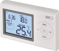 EMOS digitaler Raumthermostat, programmierbarer Thermostat für Heizung und Kühlung, Frostschutz, drahtverbunden zur Aufputzmontage, P5607