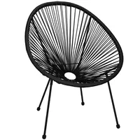 Springos® Acapulco zahradní židle PE ratanová židle 73 x 40,5 x 87 cm