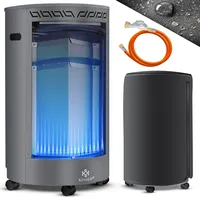 KESSER® Gasheizer Keramik 4200 Watt Gas Heizstrahler inkl. Gasdruckregler Gasschlauch - Gasheizofen inkl. Schutzhülle Gasheizgerät, Infrarot Keramikbrenner,  Butan- oder Propangasflaschen bis 15 kg