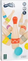 Small Foot 11912 Kegelspiel Active aus Holz mit praktischem Beutel
