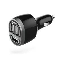 HAMA Kfz-Ladegerät, 3-fach USB, 5.2 A, Schwarz (00173603)