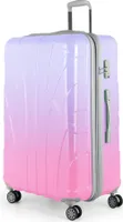 Suitline - Kufr velký rozšiřitelný, kufr XL na 4 kolečkách, trolley hard shell, trolley hardcase odbavovací zavazadlo 20-23 kg, velikost pásu 158 cm, TSA, Sakura