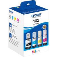 Lahev s inkoustem Epson č.102 - T03R6 (Černá, azurová, purpurová, žlutá)