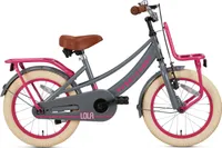 SuperSuper Lola Kinderfahrrad - Mädchen - 16 Zoll - Grau / Pink