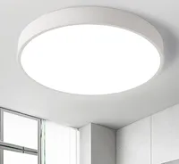Natsen 12W LED Deckenleuchte ultra dünn Deckenlampe rund warmweiß 3000k für Flur Diele Küche usw. 23*23*5cm (Weiß)