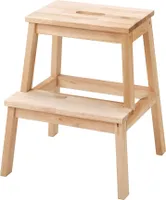 Ikea Bekväm Hocker Tritthocker Massivholz 50 cm Stufenhocker Schemel Buche Wood