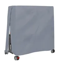 Wasserdichte und staubdichte Outdoor-Tischtennisplatte Abdeckung 165x70x185cm, Tischtennisplatte Abdeckung 420D Oxford, grau