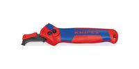 KNIPEX 16 50 145 SB Abmantelungsmesser bis 7 mm Mantelstärke mit Gleitschuh und Ratschenfunktion