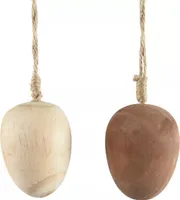 Pinienholz Oster Eier 5x6cm 2er-Set
