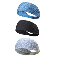 Sport Stirnband Schweißband Anti Rutsch 3 Pack für Herren und Damen für Jogging, Laufen, Wandern, Fahrrad- und Motorrad Fahren