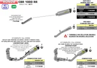 Tytanowy układ wydechowy ARROW RACE TECH do Hondy CBR1000RR Fireblade 2017-2019